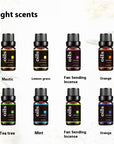 Pure Organic Essential Oils Kit - 8 Pack 10ML